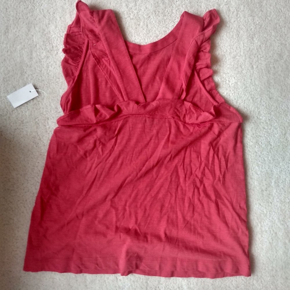 NWOT Loft Ruffle Tank Top - Picture 2 of 6